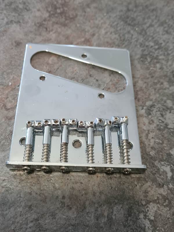 Fender Telecaster bridge & saddles 1980s Fullerton Dan Smith era image 1