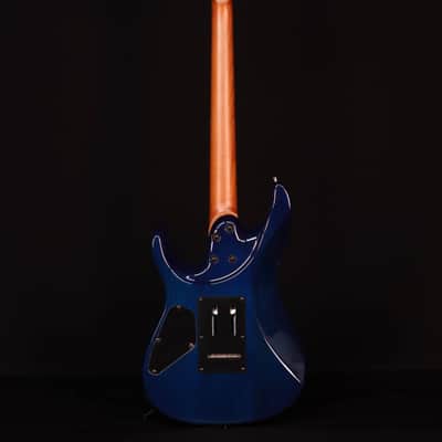 Ibanez AZ24S1F Flame Top Electric, Transparent Turquiose Burst image 7
