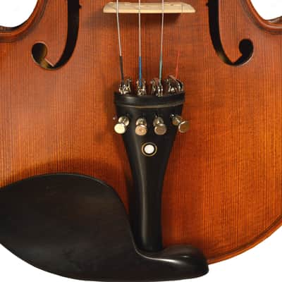 Adagio EM-130-1/4 Solid Spruce Top 1/4 Size Student Violin Outfit w/Lightweight Case & Bow image 6