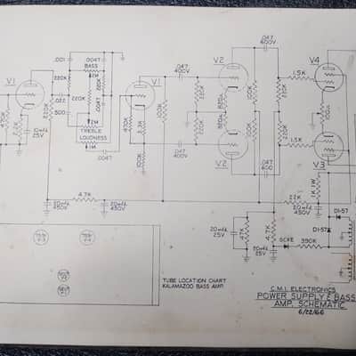 Vintage 1966 Kalamazoo Bass 30 Tube Guitar / Bass Combo Amp image 8