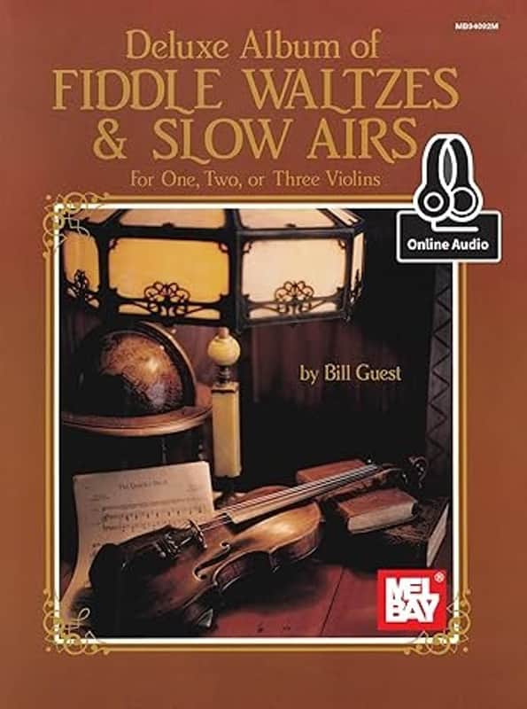 Mel Bay's Deluxe Album of Fiddle Waltzes & Slow Airs: For One, Two or Three Violins, #MB94092BCD, Softcover Book, 120pp image 1