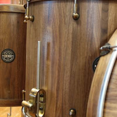 Ebenor Percussion Black Walnut Drum Kit 14x26 16x18 16x16 10x14 image 3