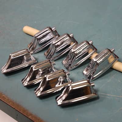 Vintage Rogers Beavertail Tom Lug, Fullerton Era 609322 Earlier Version, Set of 8 image 4