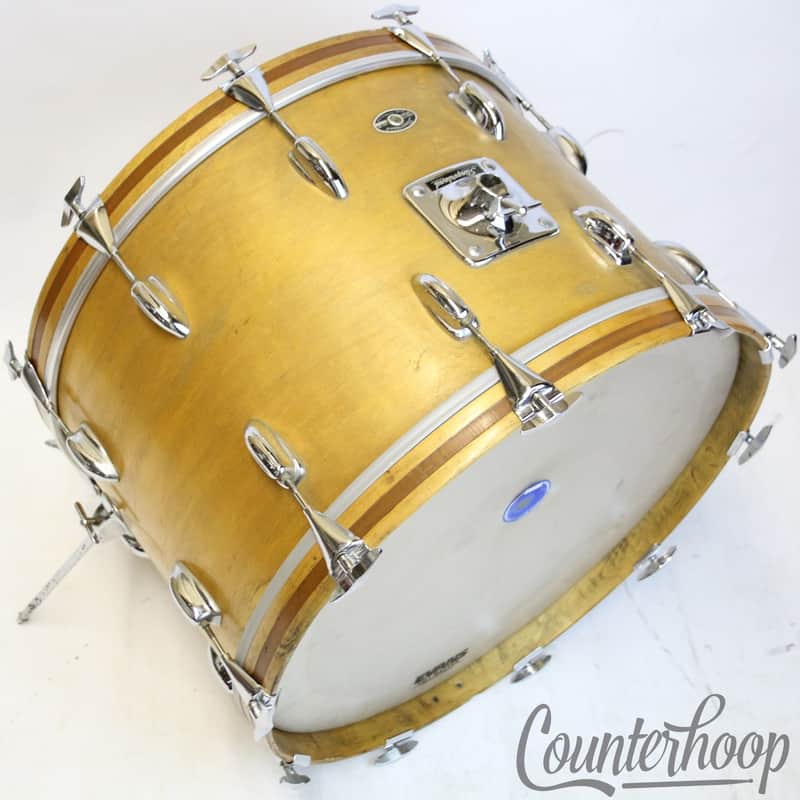 *Slingerland 22x14"Bass Drum 3Ply Natural Maple Vintage 70s Sound King Niles USA image 1