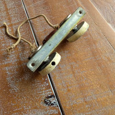 Fender Jazzmaster Roller Control Assembly Pre CBS Original 1959 Wired Tested image 10