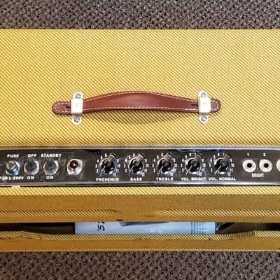 used Fender '57 Custom Twin-Amp 2x12 40-watt Combo Amp, Very Good Condition image 5