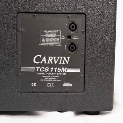 Carvin TCS 115M Touring concert system 15" monitors 2000 black *SET OF 2 image 8