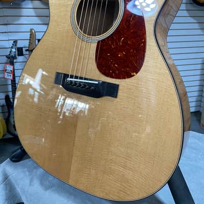 Bourgeois GACCB/DE-KOA-LE Acoustic Guitar - Natural w/OHSC & PLEK*D #245 image 3