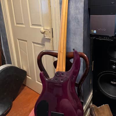 Dean Edge 5 string bass guitar - Purple image 13