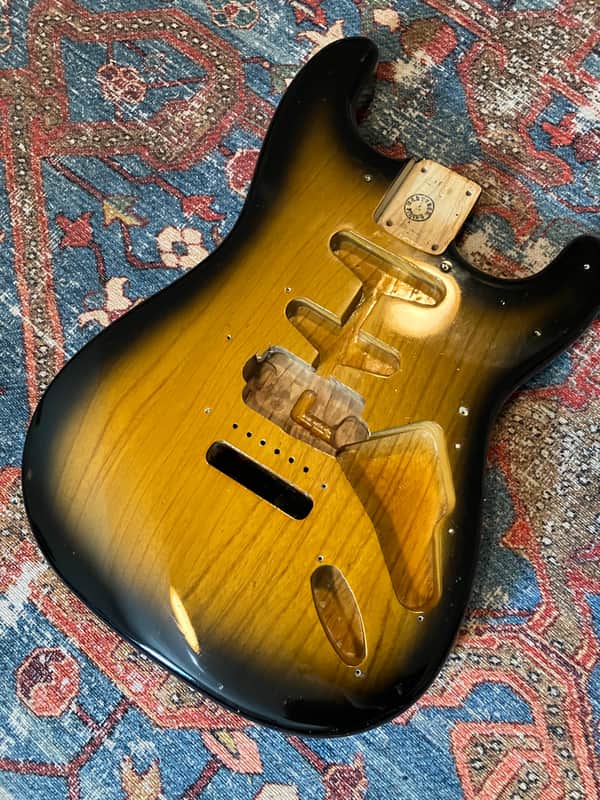 Marty Bell Stratocaster Body - 2-Tone Sunburst image 1
