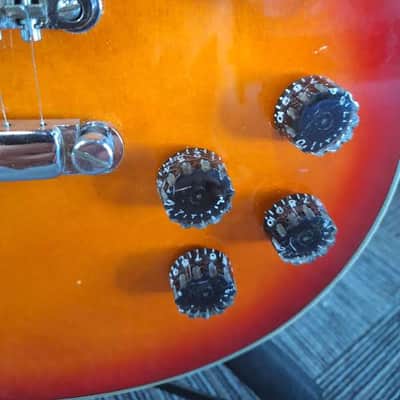 Harmony H-90 1970's Les Paul lawsuit era - Red Cherry Burst image 6