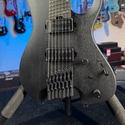 Ibanez Iron Label QX527PB 7-string Electric Guitar - Weathered Black, 764 image 1