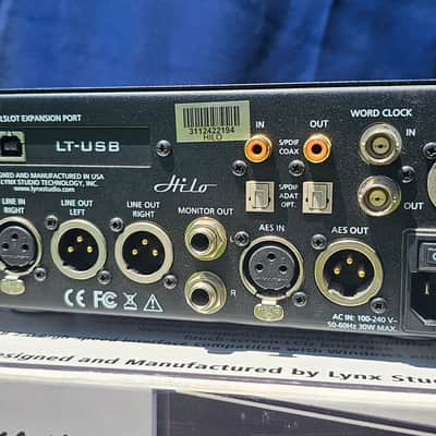 Lynx Hilo Reference A/D D/A Converter System with LT-USB Card 2010s - Black image 11