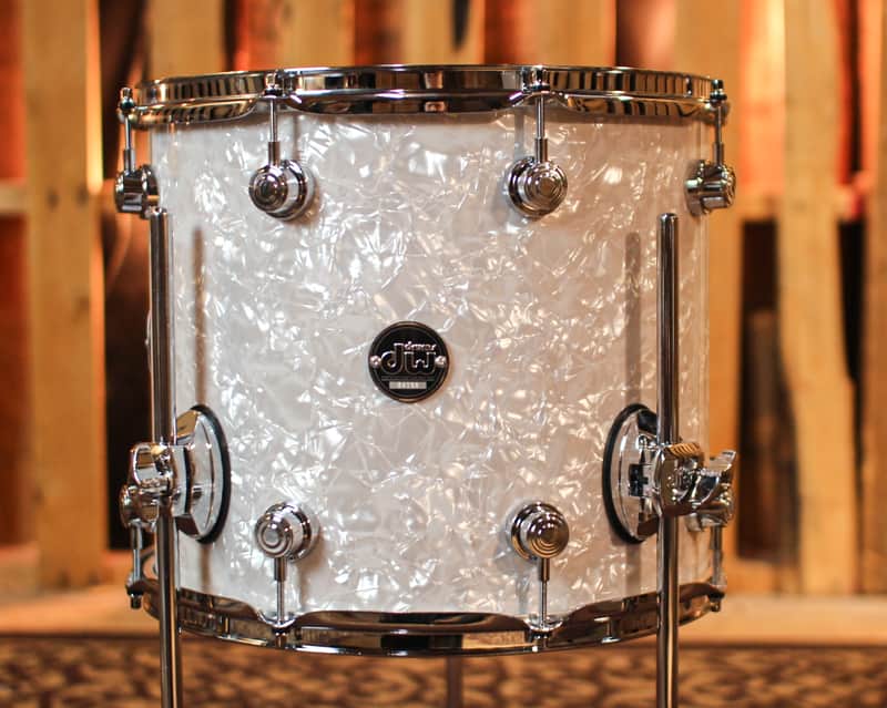 DW Performance White Marine Pearl Floor Tom - 12x14 image 1
