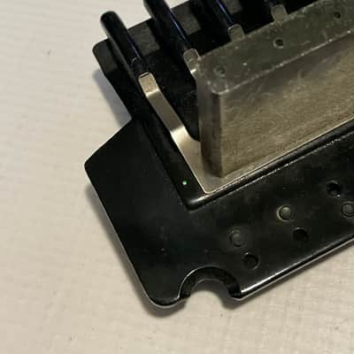1990's Jackson Dinky Guitars JT-580LP Takeuchi Black Licensed Floyd Rose Tremolo Guitar Bridge image 12
