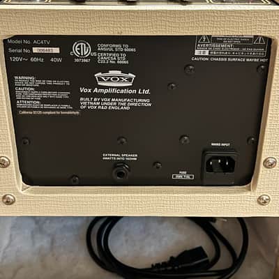 Vox AC4TV 4-Watt 1x10" Tube Combo Amp - Open Back image 6
