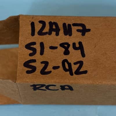 1950s RCA 12AU7 ECC82 Vintage Long Gray Plate D Getter Preamp Tube! T383 image 6