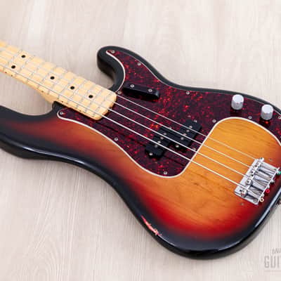 1973 Fender Precision Bass Sunburst Vintage Bass, Lightweight w/ "A" 1 1/2" Nut & Case image 8