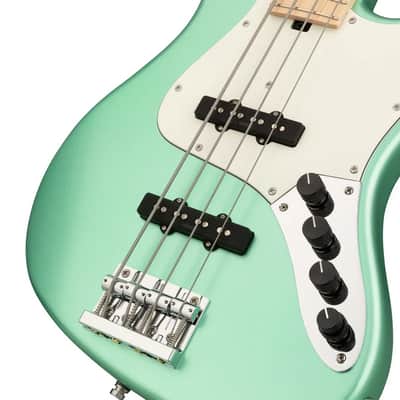 Sadowsky MetroLine 21-Fret Vintage J/J Bass-Swamp Ash Body-4 String-Solid Sage Green Metallic Satin image 11
