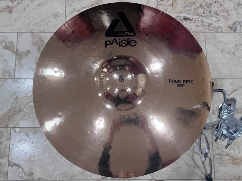 )))Paiste 20" Alpha Rock Ride Cymbal 2010 - 2016 - Brilliant In Mint Condition((( image 1