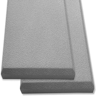 Acoustic Panel Gray | Fiberglass 2-pack | Professional sound absorbing Panel | Decorative sound proof panel | acoustic wall panel (36x13x2 in) - Gray image 1