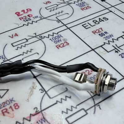 Wiring Harness Layout #2 for Single Cab / 4x12 / 4x10 / 4x15 with Series and Parallel Connection, Vintage Style Speaker Cable, Switchcraft 1/4” Input Jack image 13