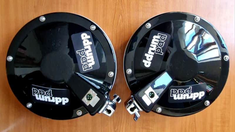 80's 2x Ddrum Pad by Clavia AB, 10 inch, piano black finish vintage image 1