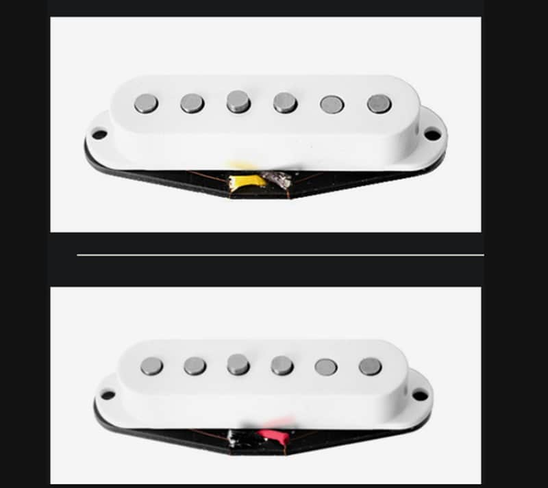 Quick Shipping! Artec Giovanni GCS-2  Alnico 5 Strat  2 Pickup Set White image 1