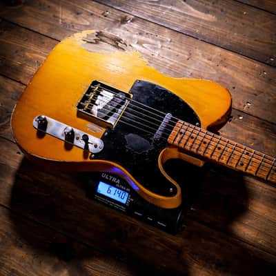 Fender Custom Shop Dale Wilson Masterbuilt 52 Telecaster Heavy Relic Smoked Butterscotch Blonde image 8