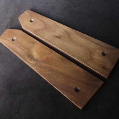 Korg Microkorg Synthesizer Wooden Ends Side Panels Walnut Wood image 1