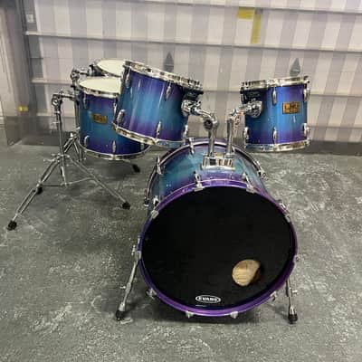 Pearl Masters Custom 5-Piece Drum Set w/ Hardware, Saphire Sunburst image 1