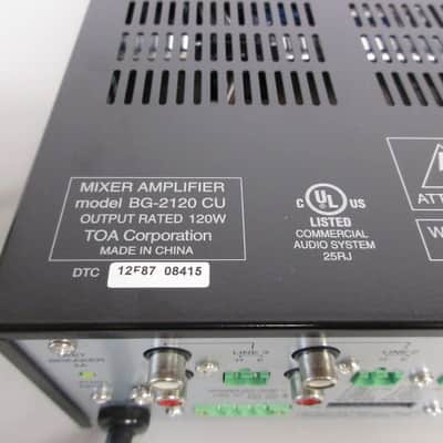 TOA BG-2120 Mixer Amplifier image 5