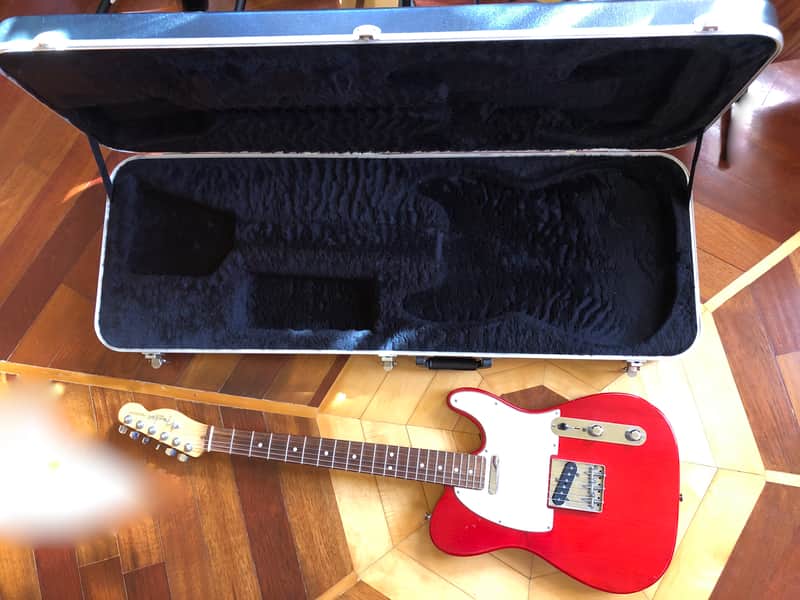 100% ORIGINAL 2003 Fender American Telecaster USA, Transparent Red w/ Hard Case image 1