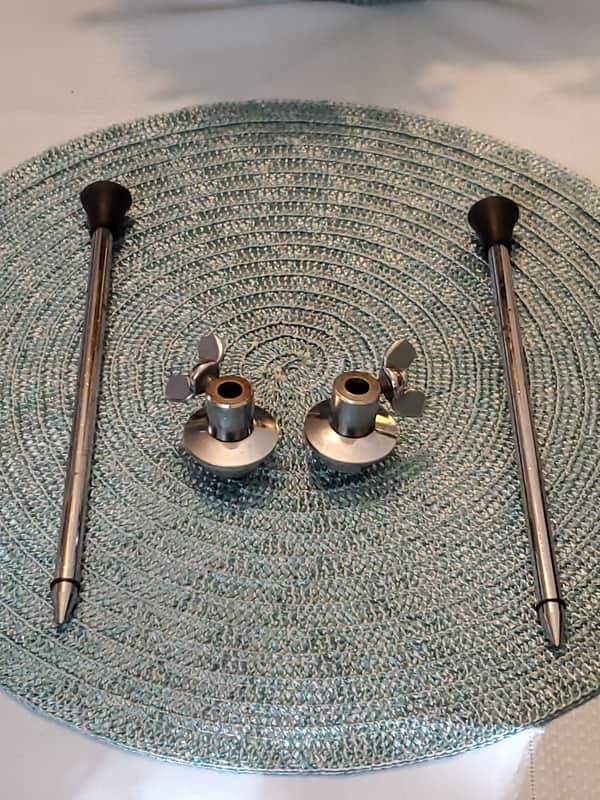LUDWIG STANDARD model BASS DRUM LEGS & HOLDERS * DISAPPEARING TELESCOPING Type (Spurs & Mounts) image 1