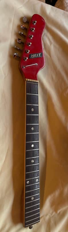 Vintage  Teisco HEIT Deluxe Solid Body Neck 1960's - Natural and Red image 1
