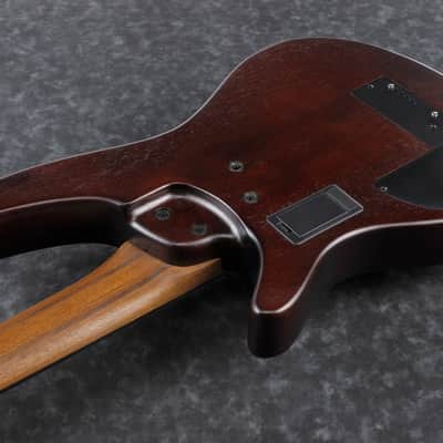 Ibanez SR Bass Workshop 5 String Electric Bass - Hollow Body Fretless - Fretless - Natural Browned Burst Flat (SRH505FNNF) image 6
