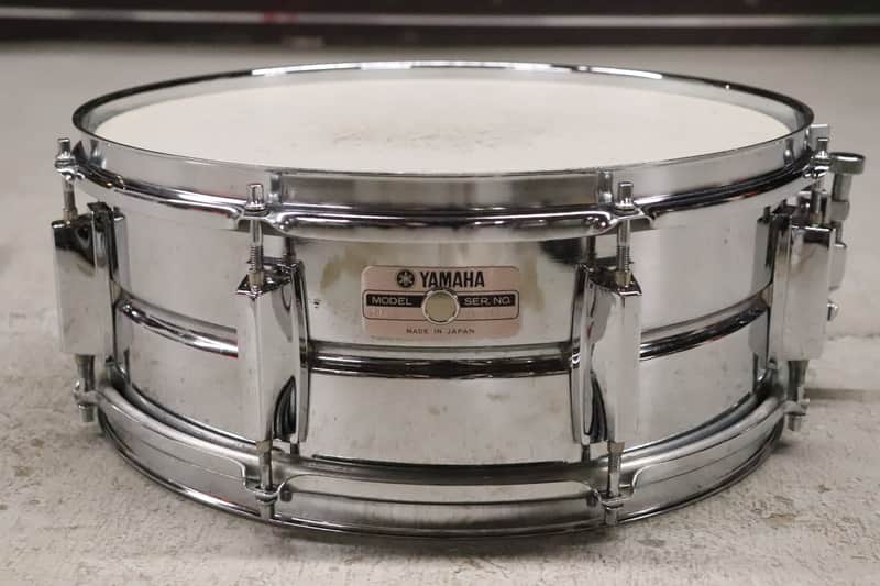 Yamaha SD255 5.5x14" Steel Snare Drum Vintage 1980's image 1
