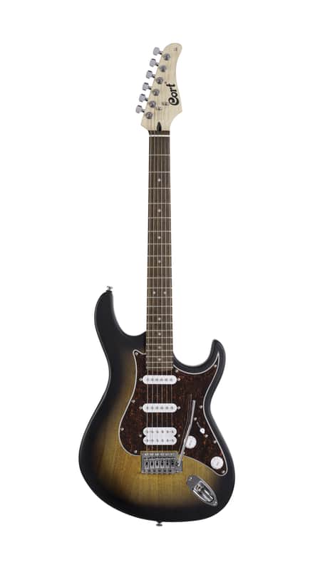 Cort G110OPSB G Series Double Cutaway Electric Guitar - Open Pore Sunburst image 1