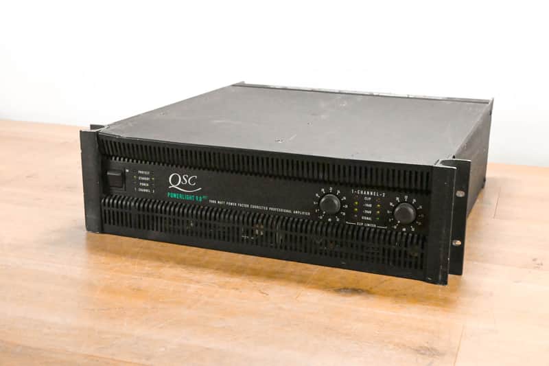 QSC PowerLight 9.0 PFC Power Factor Corrected 2-Channel Power Amplifier CG011UW image 1