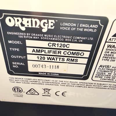 Orange Crush Pro CR120C 120W 2x12 Solid-State Guitar Combo Amp w/ Footswitch image 14