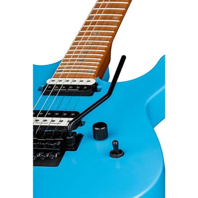 Dean MD 24 Roasted Maple with Floyd Electric Guitar Regular Vintage Blue image 4