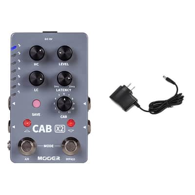 MOOER CAB X2 Stereo IR Cabinet Simulation Pedal Dual Channel 14 Presets 11 Factory IR,price include the import duty to US buyer image 1