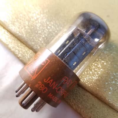 Raytheon Matched Pair (2) JAN-JRP-6SN7WGT tNOS AT1000 TESTED Vacuum Tubes military brown base dual triode 1956-1959 image 11