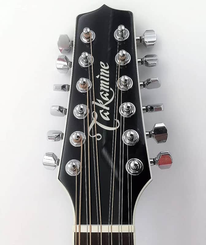Takamine EF381SC 12-String Dreadnought Cutaway Acoustic-Electric Guitar image 6