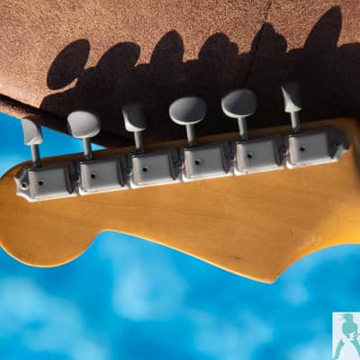 1980's Fender E Serial ST-57 MIJ '57 Stratocaster Reissue circa 1984-1987 - Sunburst - Made in Japan (FujiGen) - Pro Set Up w Perfect Frets/Action/Intonation! image 4