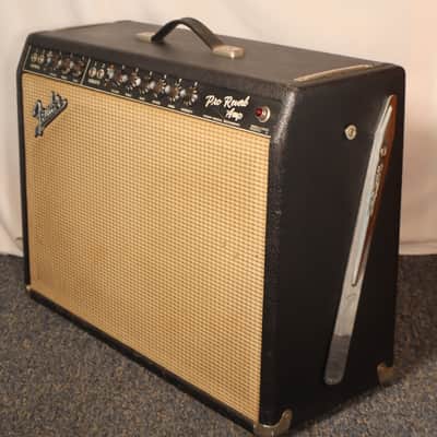 Fender Black Panel Pro Reverb Amp Blackface 2x12" Tube Guitar Combo Amp vintage 1967  LOCAL PICKUP ONLY image 6