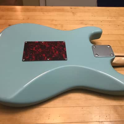 Fender Partscaster Strat Sonic Blue w Red Tortoiseshell image 8