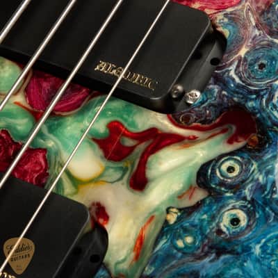 Alembic Mark King Signature Deluxe - Buckeye Burl Resin Top image 20