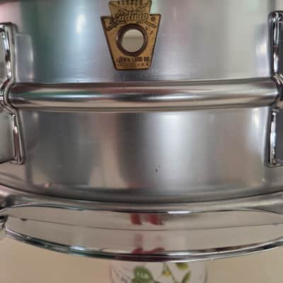 67 Ludwig  Acrolite No. 404-grey matte finish and chrome image 22