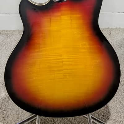 Kent Hollowbody 1960s Bass, Model 822, Sunburst image 7